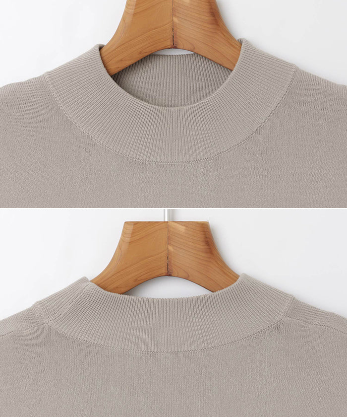 andme high neck sleeveless knit top