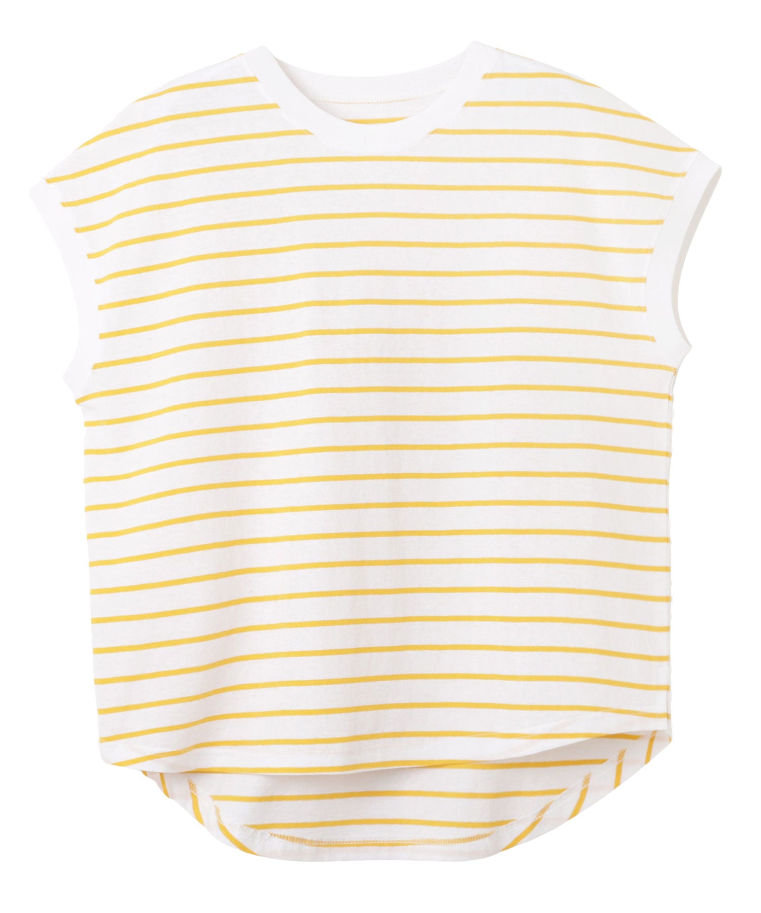 andme Cotton Jersey French Sleeve Short Sleeve Border T-Shirt