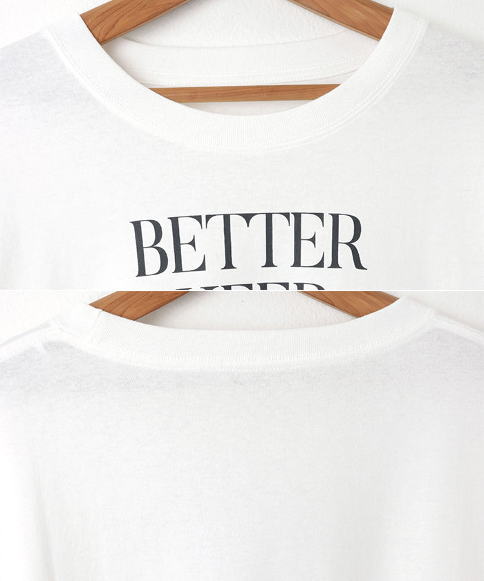 アンドミー andme オーバーサイズロゴプリント長袖Tシャツ （チャコールグレー×オフホワイト） チャコールグレー×オフホワイト