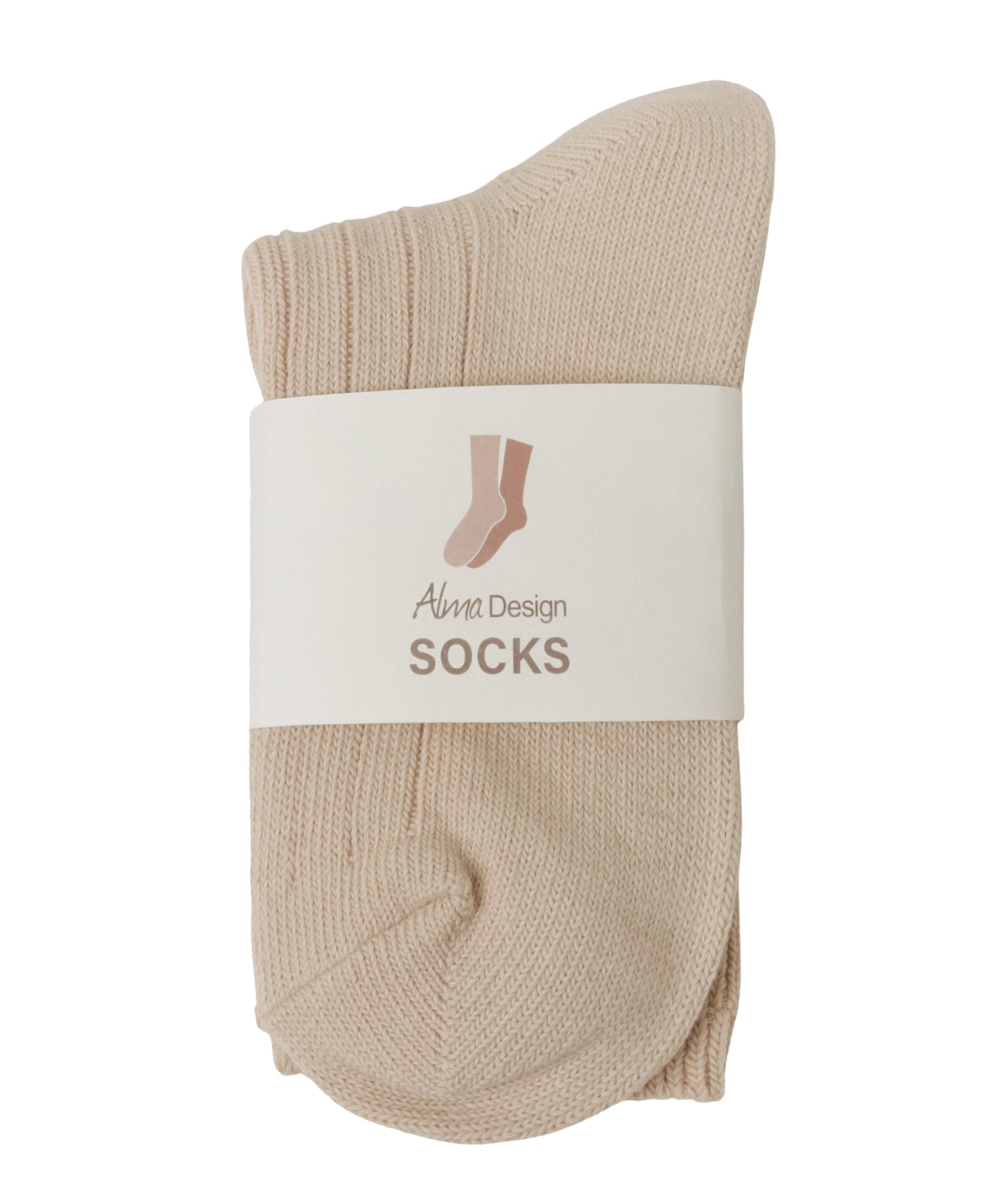 andme logo embroidered ribbed socks