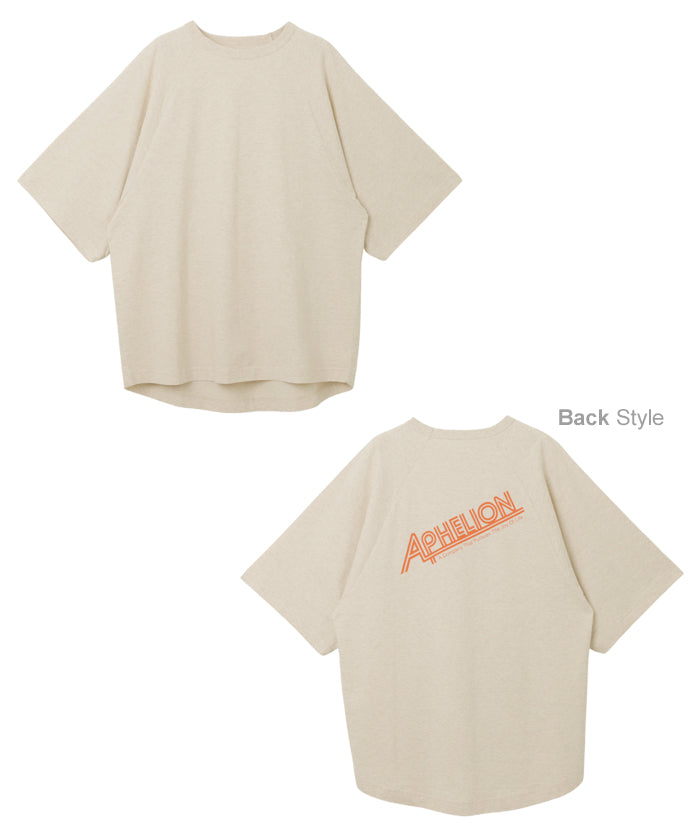アンドミー andme バックロゴ ラグラン オーバーサイズ Tシャツ