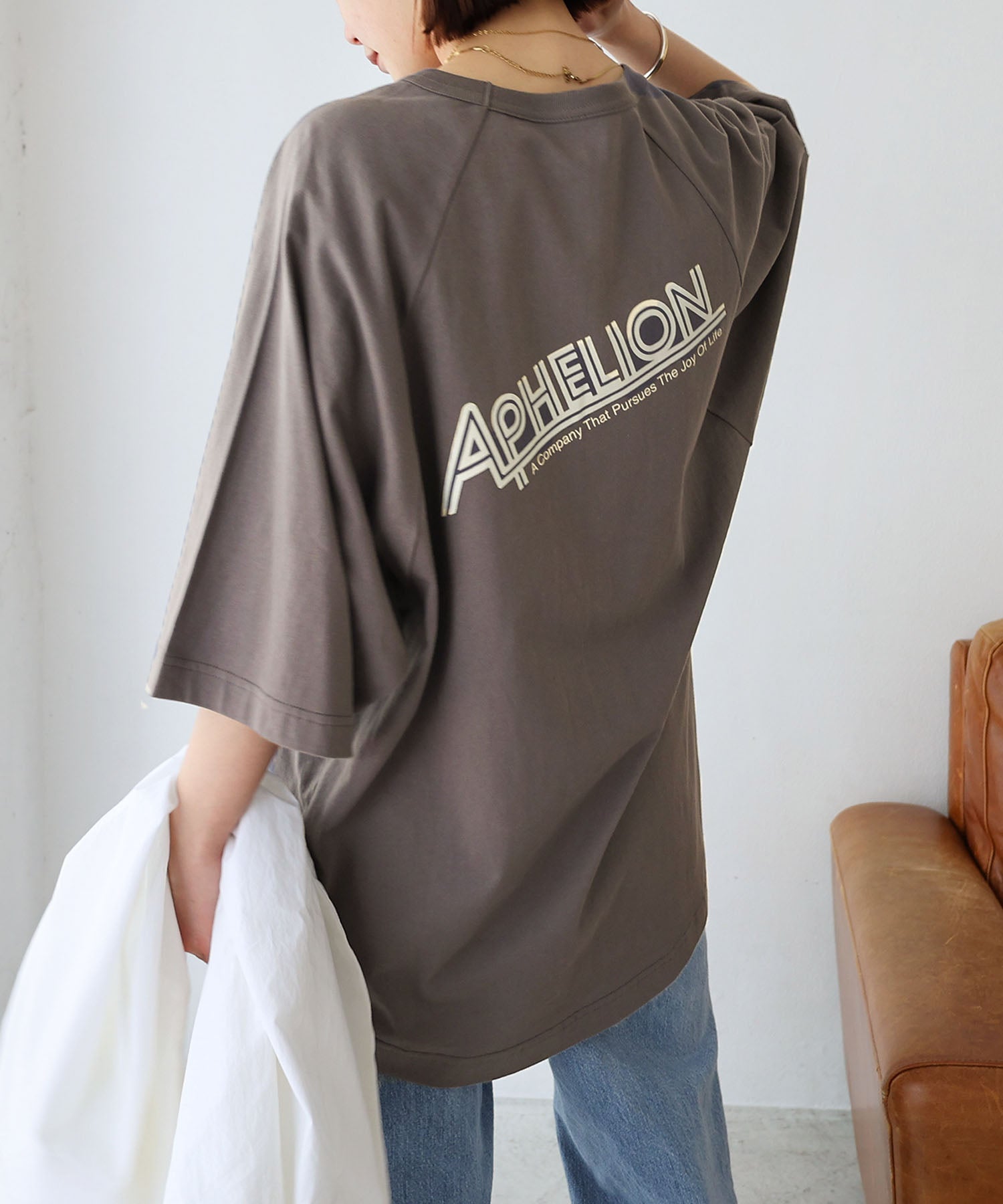 andme Back Logo Raglan Oversized T-shirt