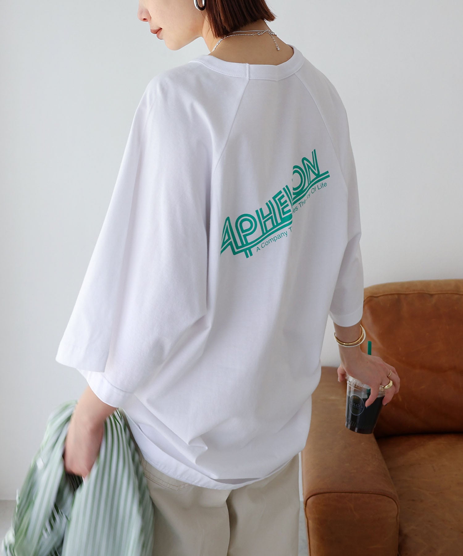 andme Back Logo Raglan Oversized T-shirt
