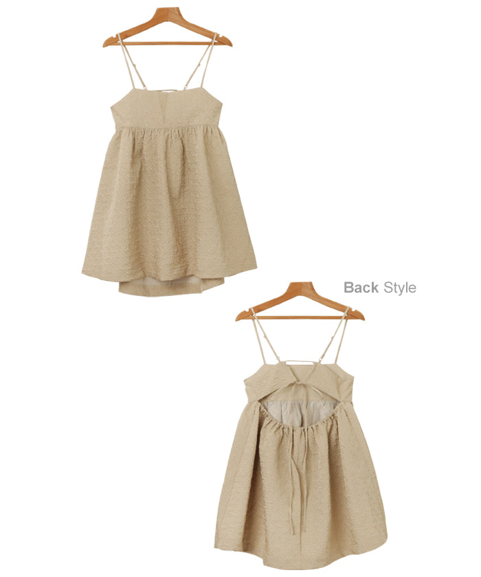 andme puffy jacquard peplum camisole