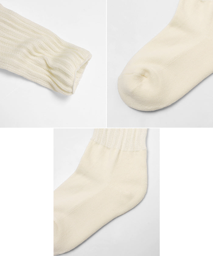 andme Cotton Blend Crinkled Ribbed Socks