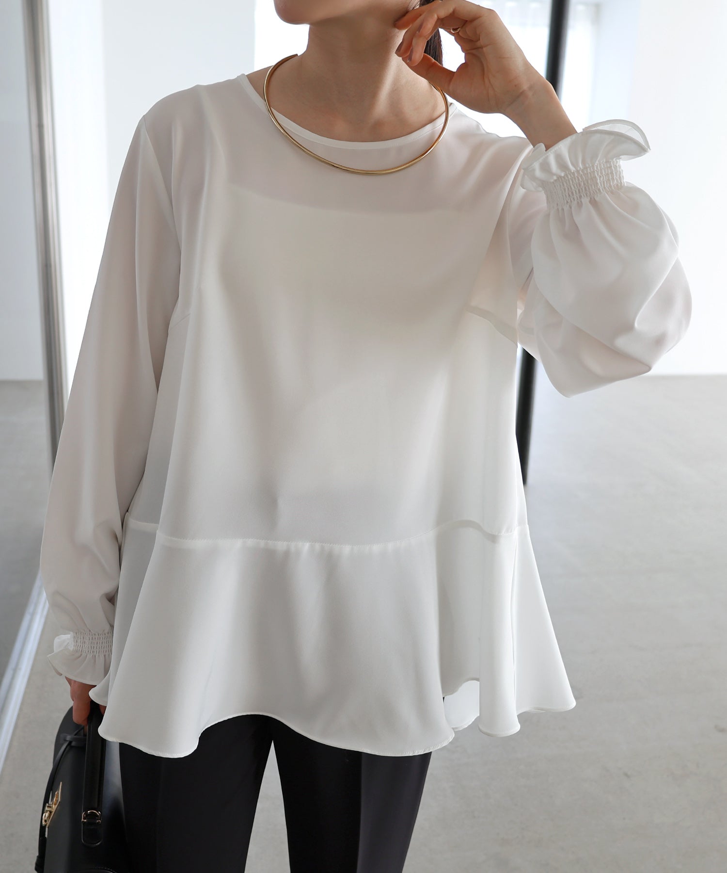 andme peplum blouse