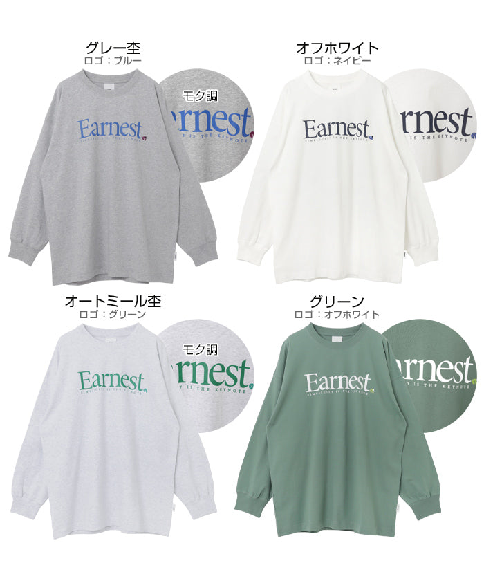 andme Earnest logo print long sleeve T-shirt