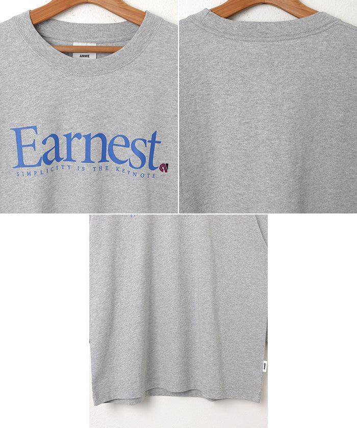 andme Earnest logo print long sleeve T-shirt