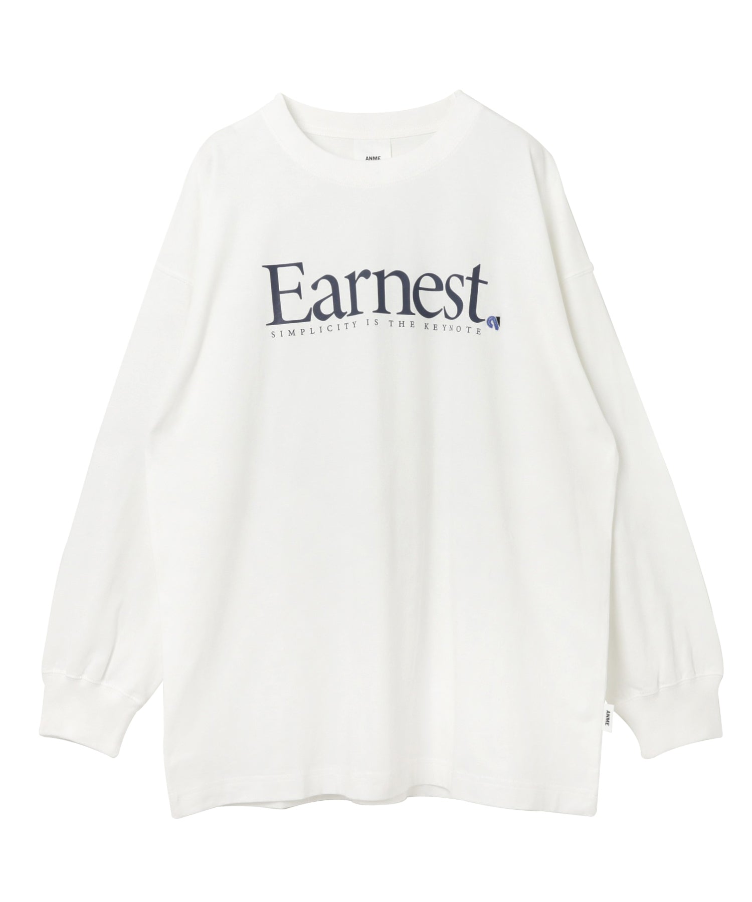 andme Earnest logo print long sleeve T-shirt