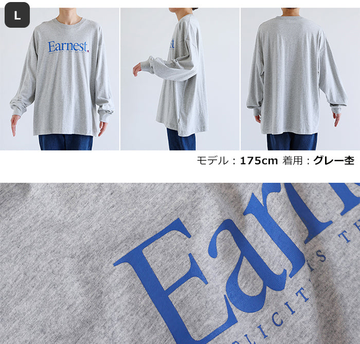 andme Earnest logo print long sleeve T-shirt