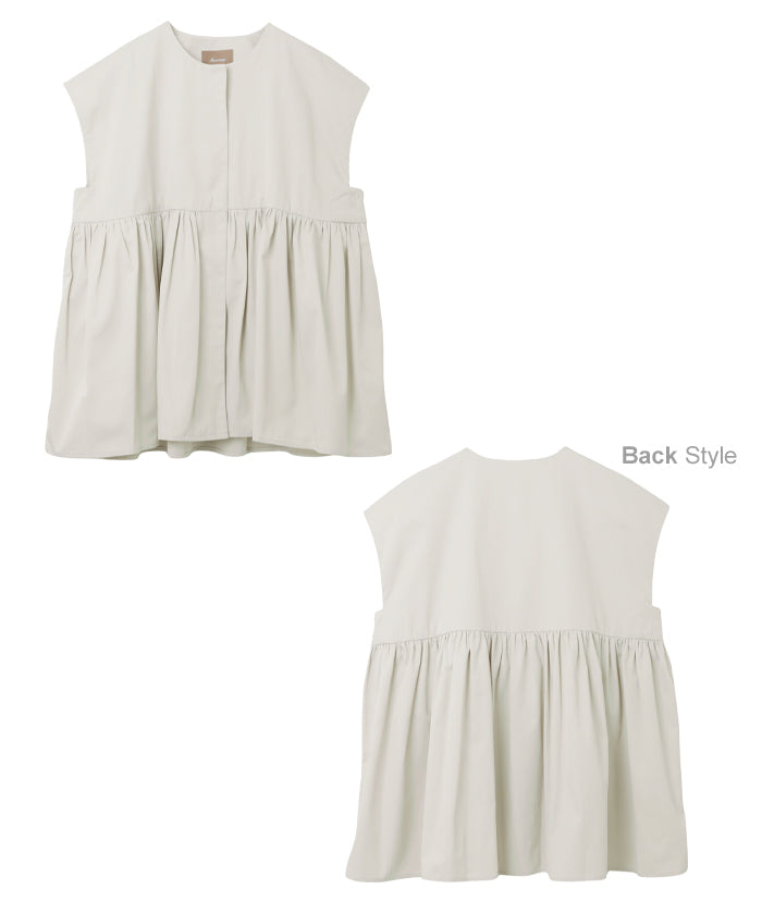 アンドミー andme ペプラム ジレ