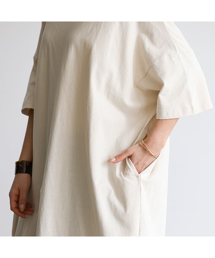 ノーワンノーズ No one knows ゆったりワイドワンピース Tワンピース Tシャツワンピ レディース ワイドシルエット ルーズシルエット シンプル 半袖 無地 ゆったり ロング ロング丈 ゆる