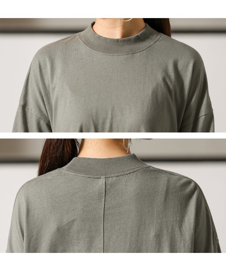 ノーワンノーズ No one knows 長袖カットソーフレアワンピース  Tシャツワンピース 長袖 レディース シンプル 無地 ゆったり ルーズシルエット ロング ロング丈 ロングワンピース ゆる 楽