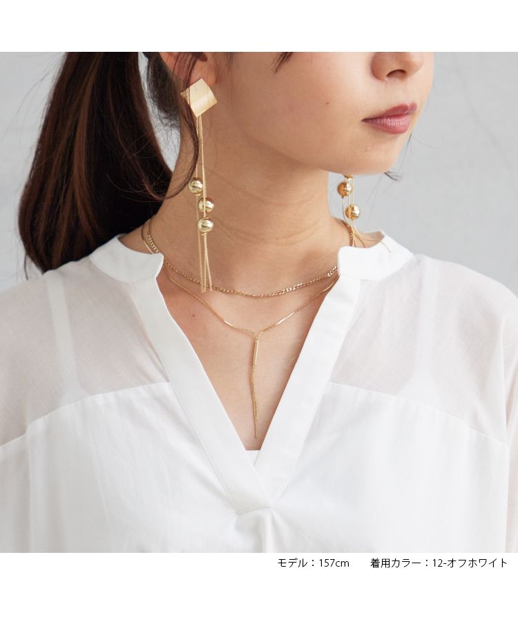 ノーワンノーズ No one knows シアー切替ビッグシャツワンピース レディース ビッグシルエット ワイドシルエット ルーズシルエット シンプル 半袖 7分袖 無地 ゆる 楽ちん ドロップショルダ