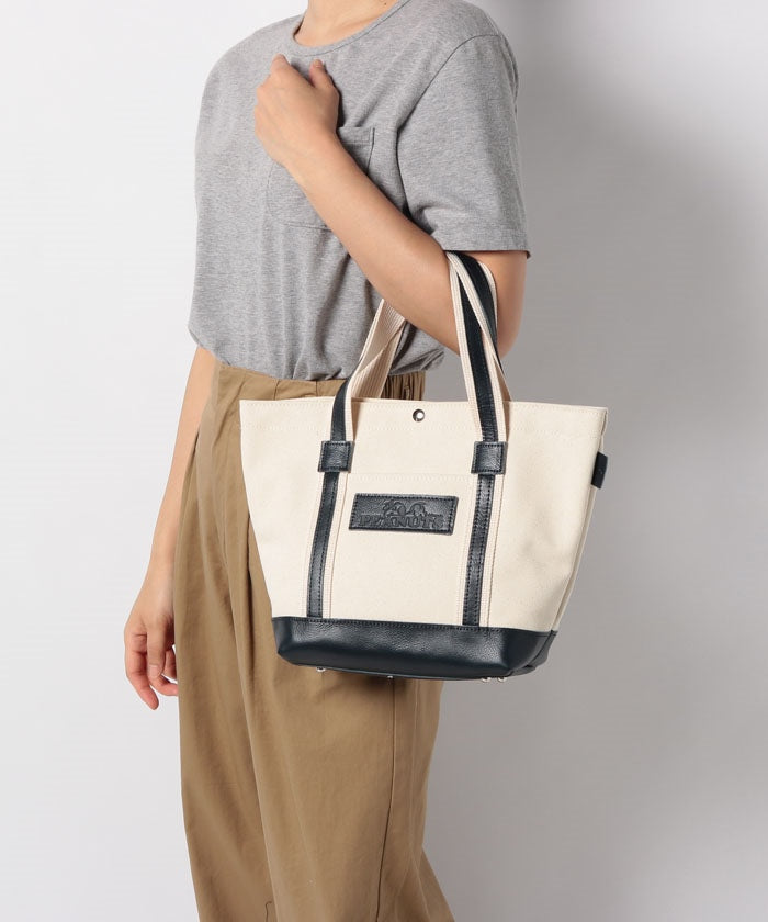 スヌーピーレザーコレクション SNOOPY Leather Collection スヌーピー レザー×キャンバストート M