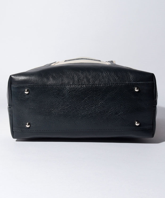 スヌーピーレザーコレクション SNOOPY Leather Collection スヌーピー レザー×キャンバストート L