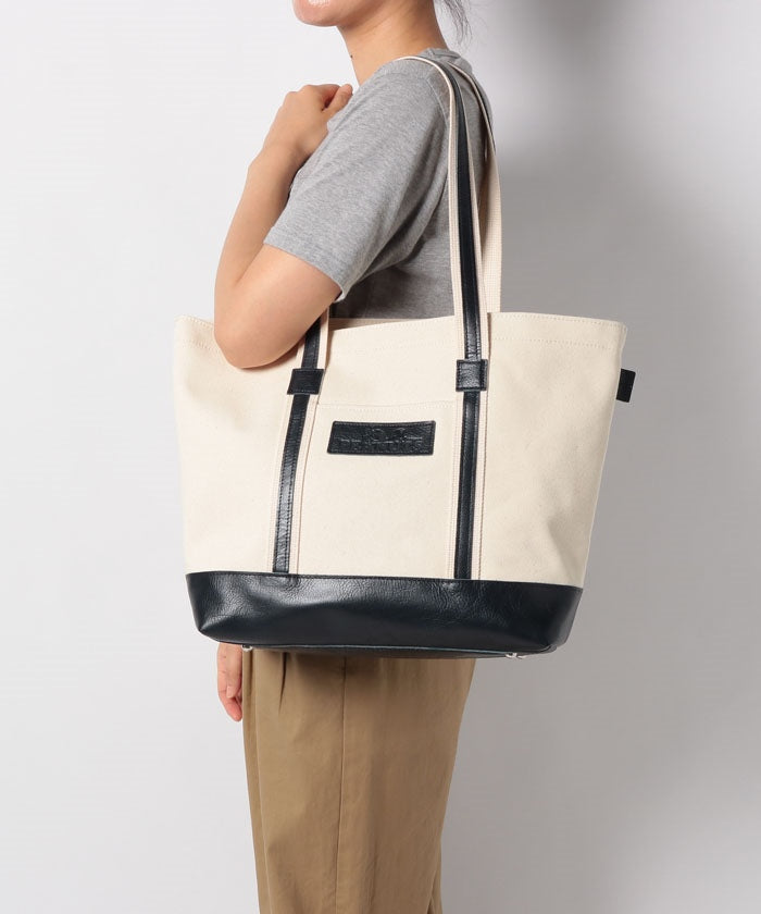 スヌーピーレザーコレクション SNOOPY Leather Collection スヌーピー レザー×キャンバストート L