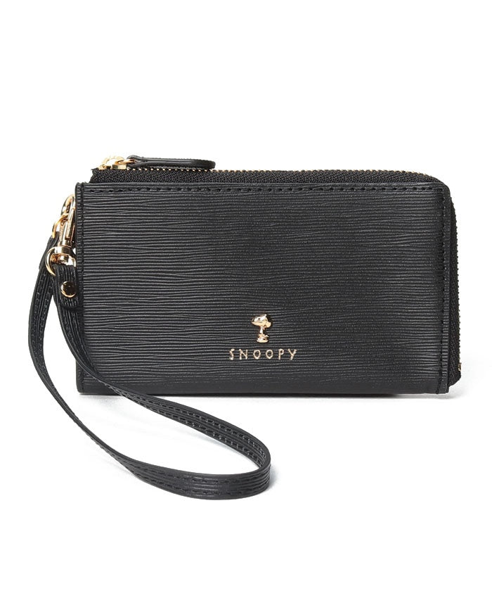 スヌーピーレザーコレクション SNOOPY Leather Collection PEANUTS/ピーナッツ/SNOOPY/スヌーピー/パイプライン/フラグメントケース,ブラック