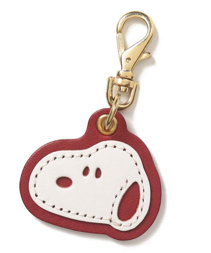 スヌーピーレザーコレクション SNOOPY Leather Collection 栃木レザーチャーム SN,レッド