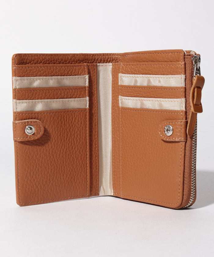 スヌーピーレザーコレクション SNOOPY Leather Collection SNOOPY/スヌーピー/蝶ネクタイ柄二つ折り財布/本革