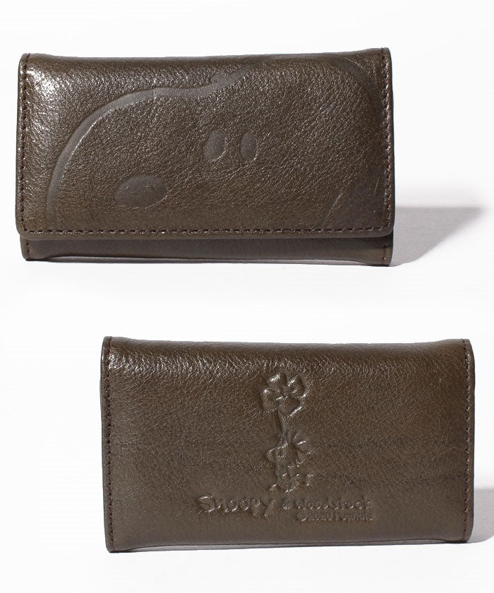 スヌーピーレザーコレクション SNOOPY Leather Collection スヌーピー/SNOOPY/ピーナッツ/PEANUTS/キーケース,ブラウン