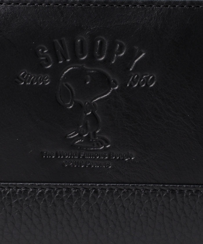 スヌーピーレザーコレクション SNOOPY Leather Collection スヌーピー/PEANUTS/ピーナッツ/蝶ネクタイシリーズ/R束入れ/長財布