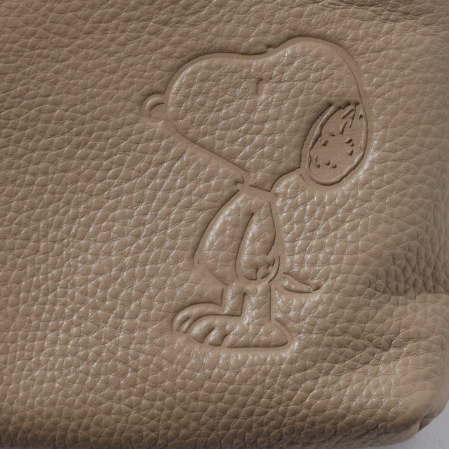 スヌーピーレザーコレクション SNOOPY Leather Collection スマホポシェット 立ち （ブラック） ブラック