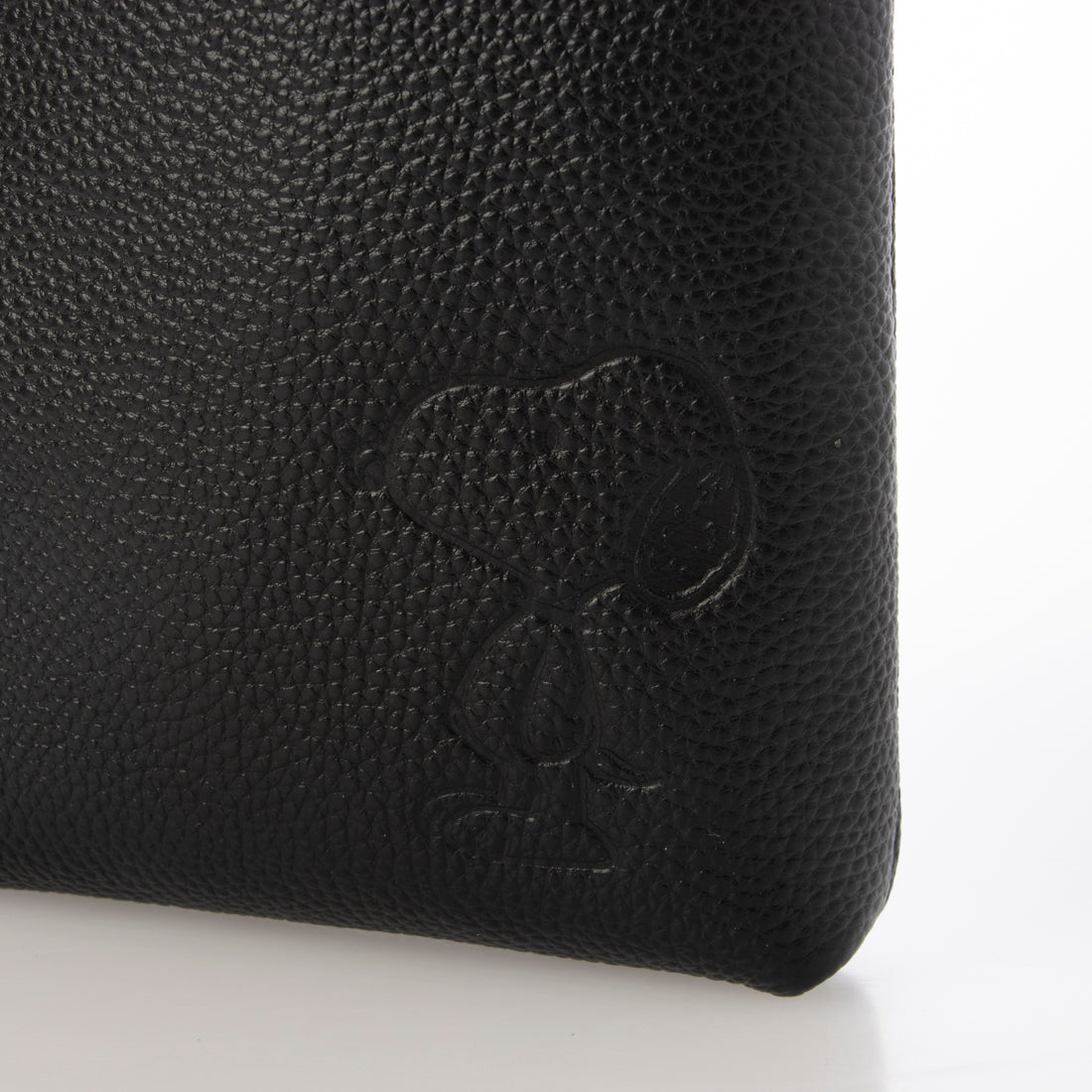 スヌーピーレザーコレクション SNOOPY Leather Collection スマホポシェット 立ち （ブラック） ブラック