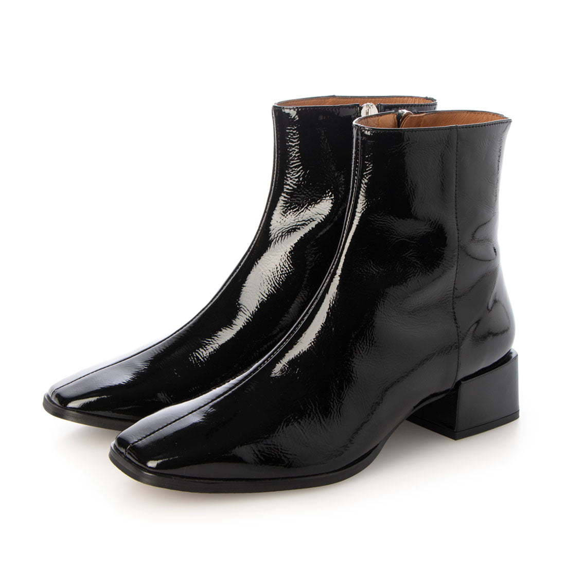 Angel Alarcon Low Heel Square Toe Short Boots