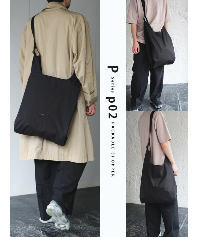 アンインセイン ANINSANE アンインセイン Pシリーズ ショルダーバッグ トートバッグ エコバッグ メンズ レディース ブランド 25L ANINSANE P SERIES P02 （ブラック） ブラック