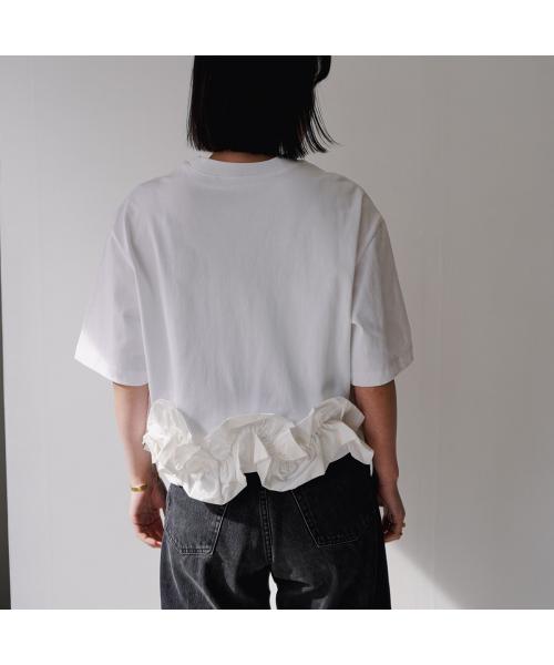 アナナ anana anana カットソー a19-011 フリル 半袖 （WHT/ホワイト） WHT/ホワイト
