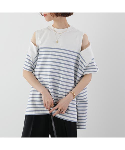 アナナ anana anana カットソー a19-026 ボーダー オフショルダー （BLK-WHT/ブラック） BLK-WHT/ブラック