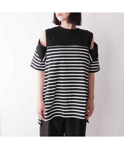 アナナ anana anana カットソー a19-026 ボーダー オフショルダー （BLK-WHT/ブラック） BLK-WHT/ブラック