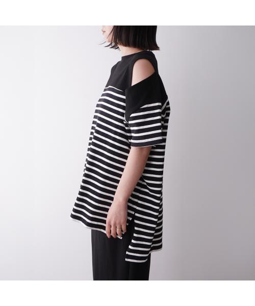 アナナ anana anana カットソー a19-026 ボーダー オフショルダー （BLK-WHT/ブラック） BLK-WHT/ブラック