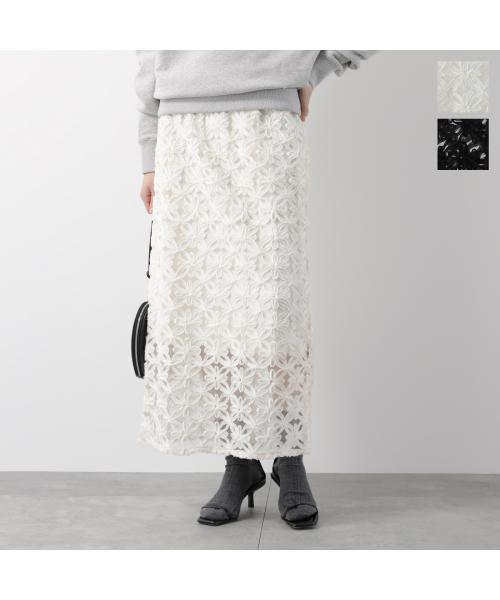 アナナ anana anana スカート a81-042 レース 刺繍 Iライン （BLK/ブラック） BLK/ブラック