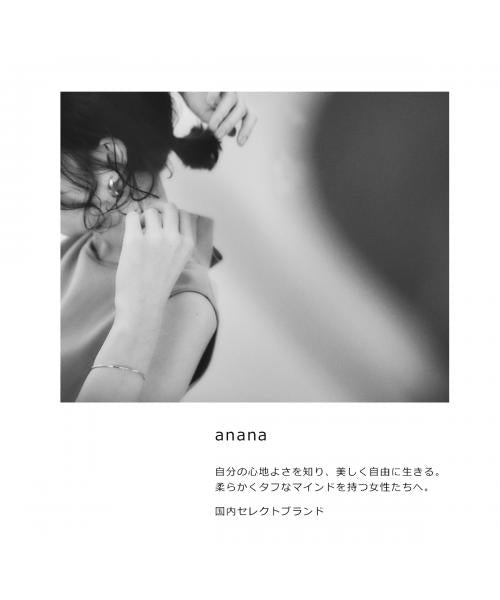アナナ anana anana ワンピース a39-033 フレア ロング丈 （BLK/ブラック） BLK/ブラック