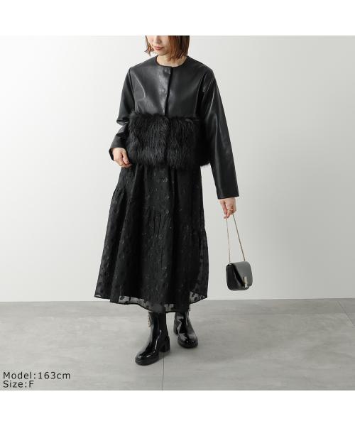 アナナ anana anana ジャケット a79-014 エコレザー エコファー （BLK/ブラック） BLK/ブラック