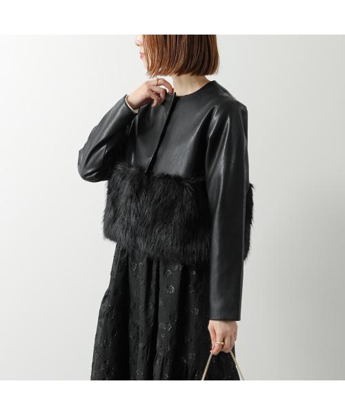 アナナ anana anana ジャケット a79-014 エコレザー エコファー （BLK/ブラック） BLK/ブラック
