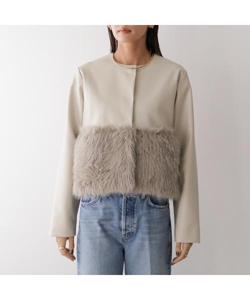 アナナ anana anana ジャケット a79-014 エコレザー エコファー （BLK/ブラック） BLK/ブラック