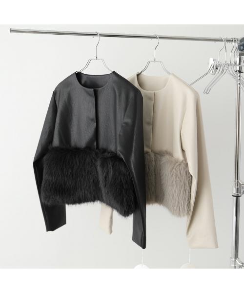 アナナ anana anana ジャケット a79-014 エコレザー エコファー （BLK/ブラック） BLK/ブラック