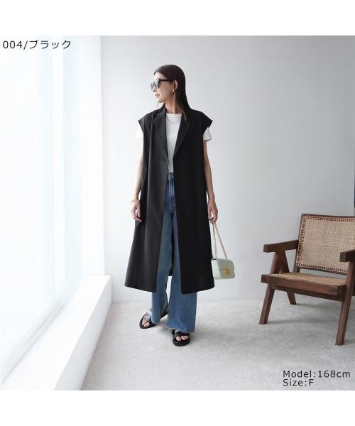 アンテアシーム ante aciem ante aciem ベスト 20255953 ジレ ロング （004/ブラック） 004/ブラック