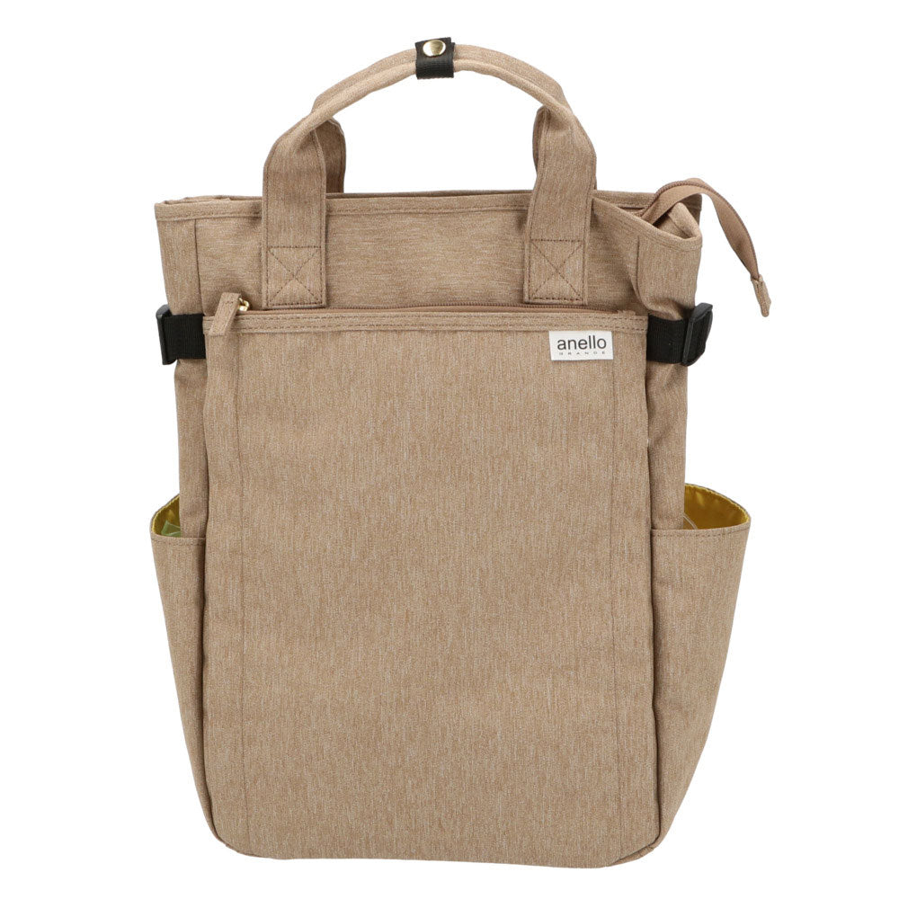 アネログランデ anello GRANDE アネログランデ 軽量撥水杢ポリSPS10トート型リュック GT-C3421,BE.ベージュ