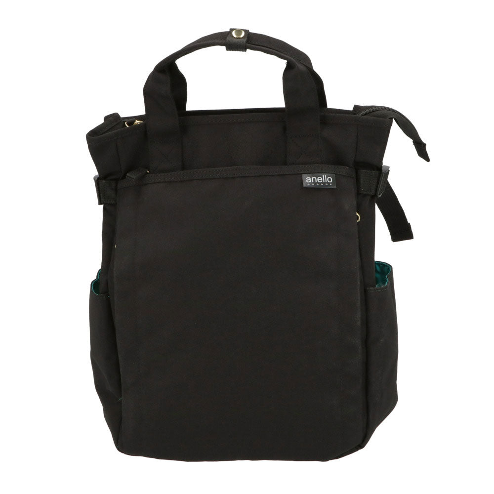 アネログランデ anello GRANDE アネログランデ 軽量撥水杢ポリSPS10トート型リュック GT-C3421,BK.ブラック