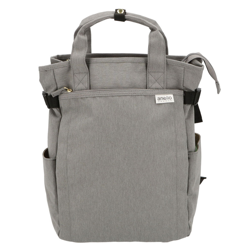 アネログランデ anello GRANDE アネログランデ 軽量撥水杢ポリSPS10トート型リュック GT-C3421,LGY.ライトグレー