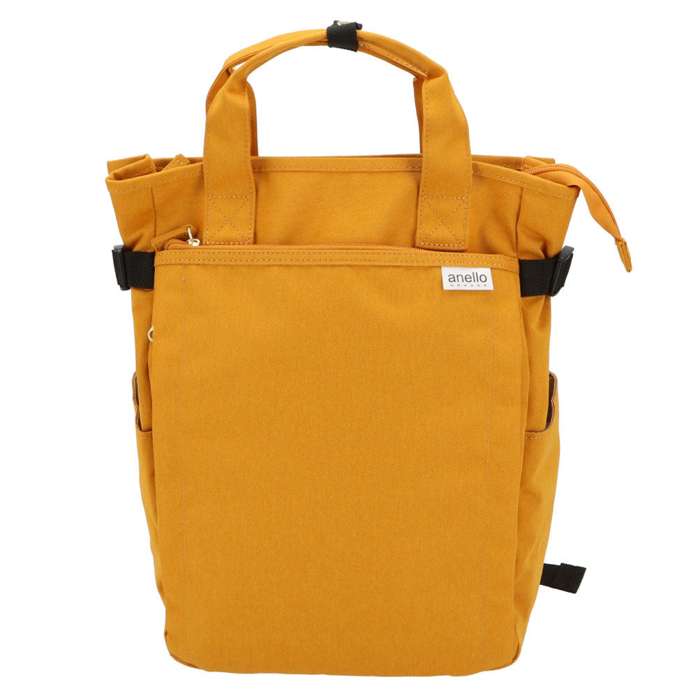 アネログランデ anello GRANDE アネログランデ 軽量撥水杢ポリSPS10トート型リュック GT-C3421,MUS.マスタード