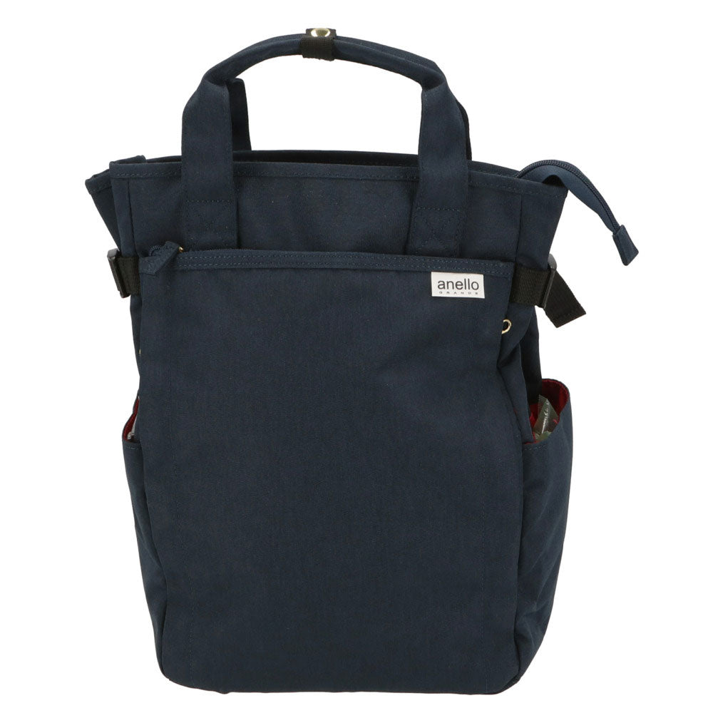 アネログランデ anello GRANDE アネログランデ 軽量撥水杢ポリSPS10トート型リュック GT-C3421,NV.ネイビー