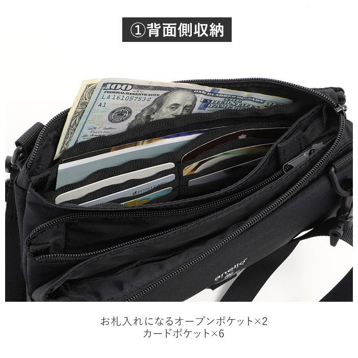 アネログランデ anello GRANDE anello GRANDE アネログランデ 撥水ツイルポリTP 多機能ショルダー GT-H2851