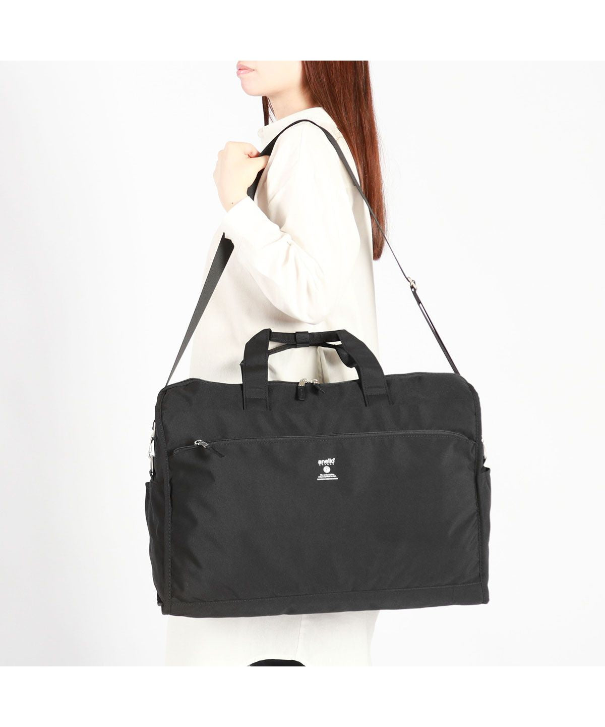 アネログランデ anello GRANDE アネロ グランデ ボストンバッグ 旅行 軽量 2WAY anello GRANDE ボストン バッグ ショルダー カバン 36L CABIN GTM0178Z （ブラック） ブラック