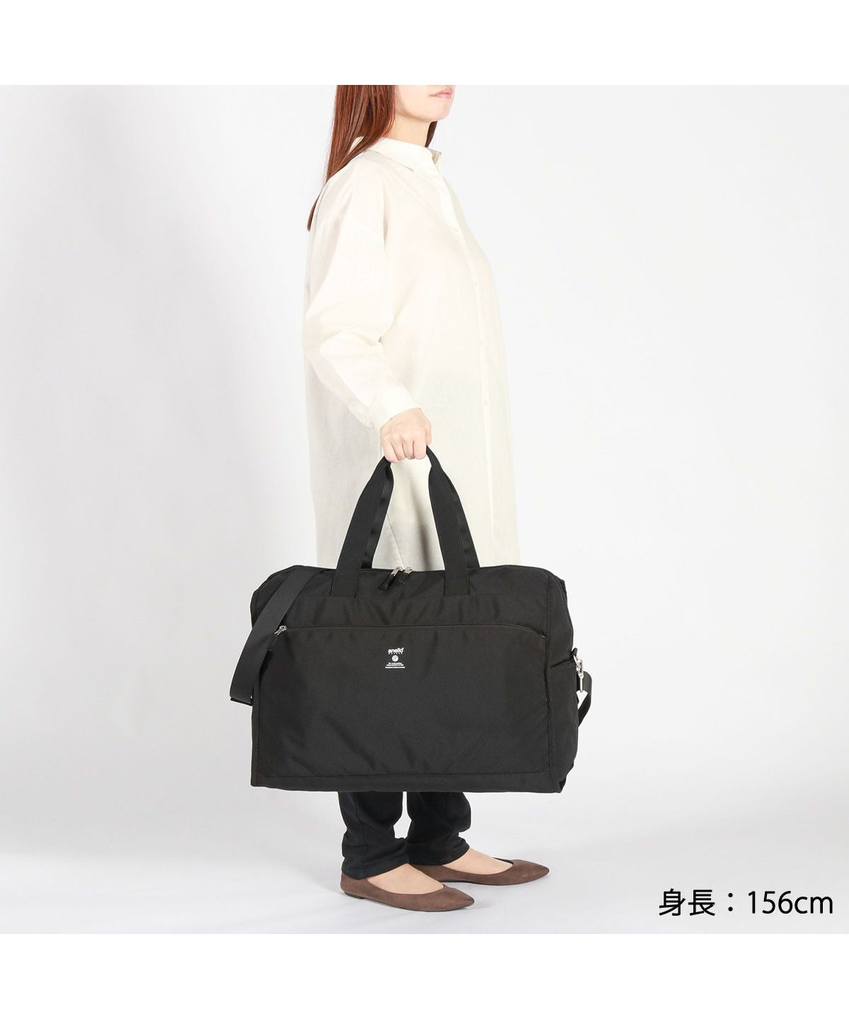 アネログランデ anello GRANDE アネロ グランデ ボストンバッグ 旅行 軽量 2WAY anello GRANDE ボストン バッグ ショルダー カバン 36L CABIN GTM0178Z （ブラック） ブラック