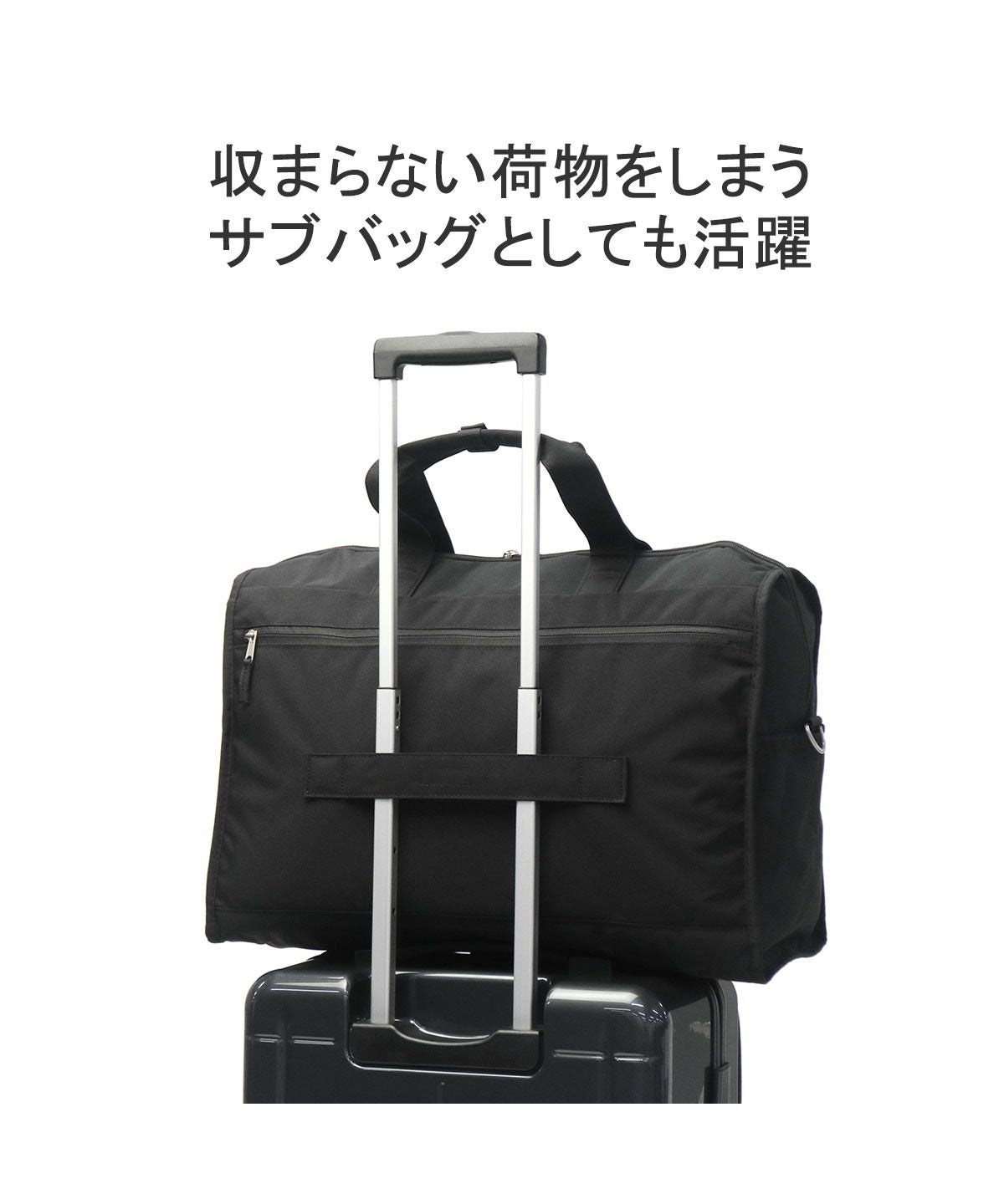 アネログランデ anello GRANDE アネロ グランデ ボストンバッグ 旅行 軽量 2WAY anello GRANDE ボストン バッグ ショルダー カバン 36L CABIN GTM0178Z （ブラック） ブラック